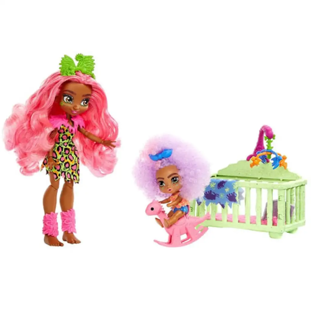 imagen de Cave Club: Set de juegos de niñera con accesorios - Mattel 2