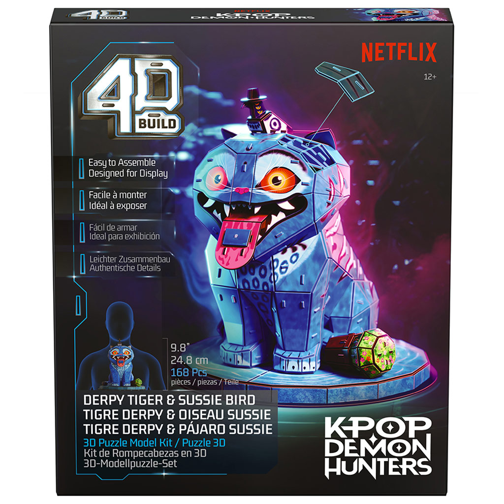 imagen de Cazadores de Demonios K-Pop – Puzzle 4D de Derpy tigre y Sussie pájaro - Spin Master 7