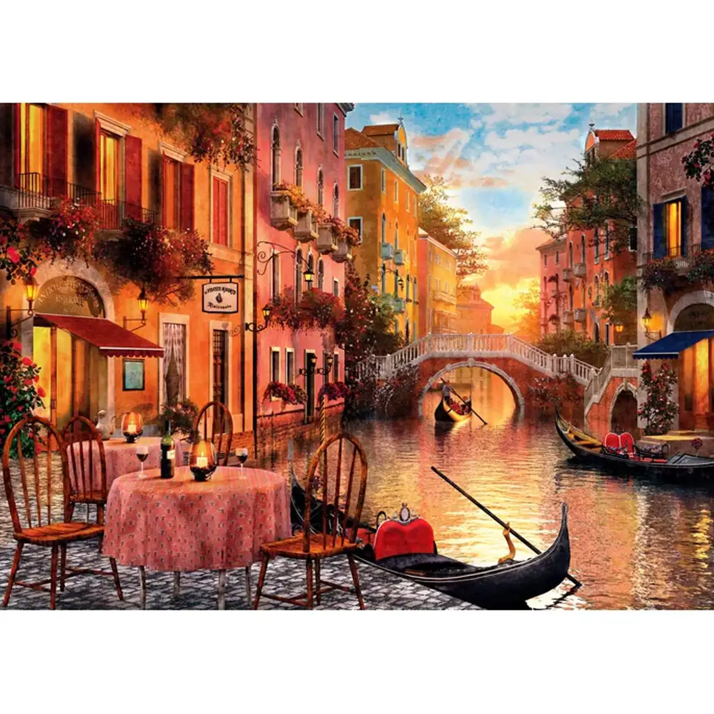 imagen de Cena en Venecia 1500 piezas HQC rompecabezas - Clementoni 2