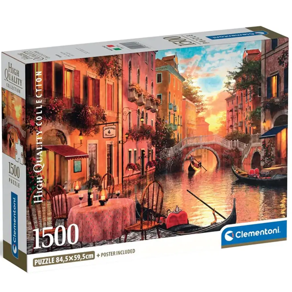 imagen de Cena en Venecia 1500 piezas HQC rompecabezas - Clementoni 1
