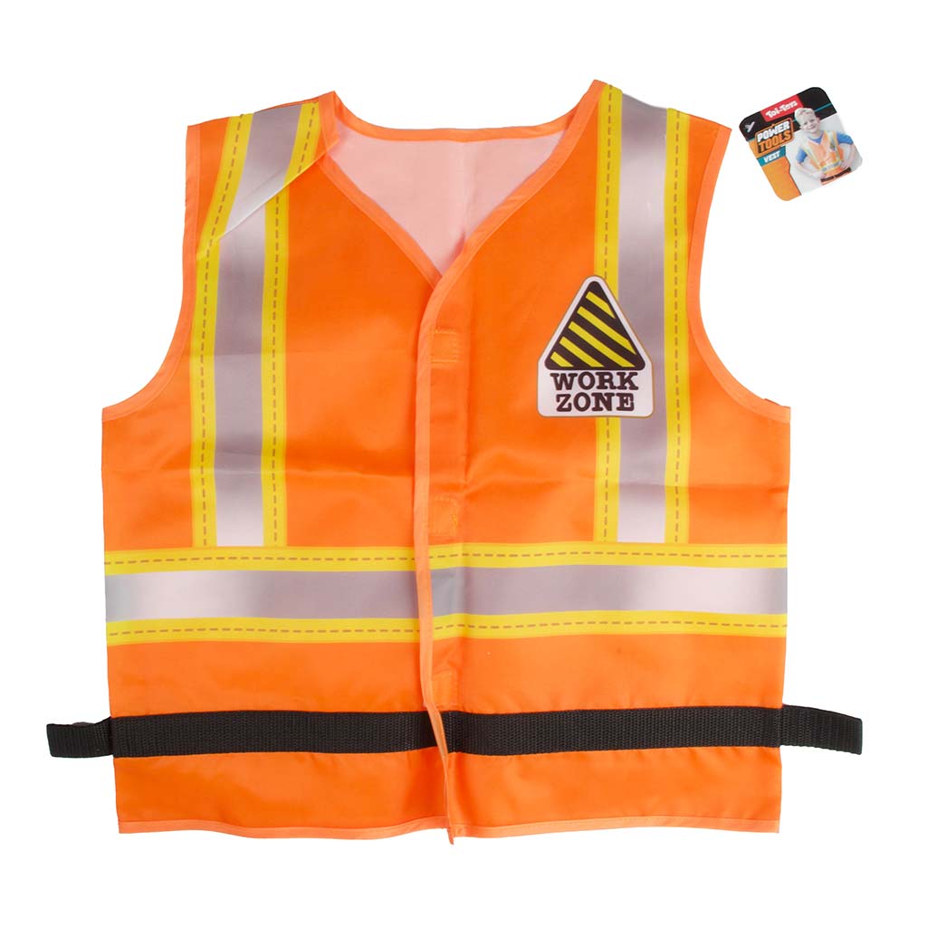 imagen de Chaleco reflectante de trabajador de la construcción en color naranja 1