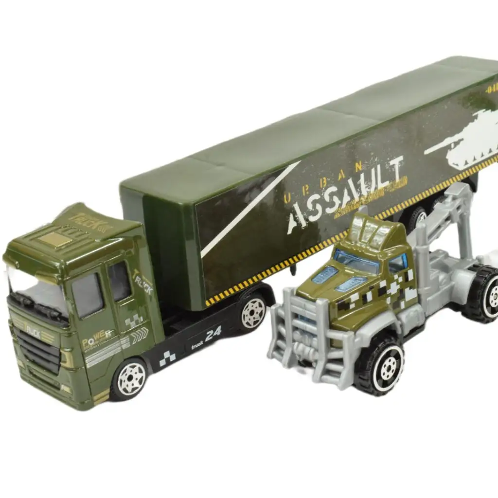 imagen de Chariot Die-Cast: Conjunto de vehículos militares de metal con accesorios en dos versiones 5