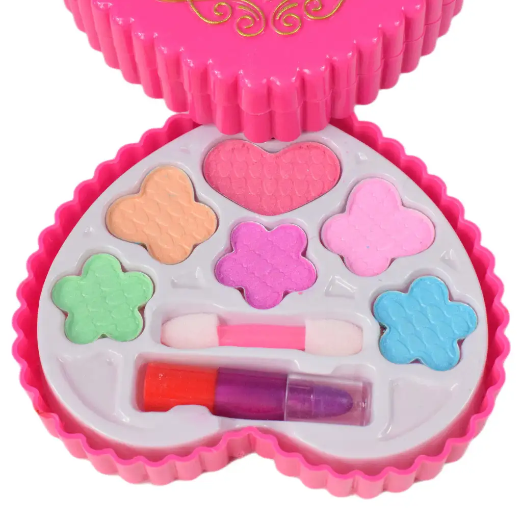 imagen de Chica Linda: Paleta de maquillaje de dos niveles en forma de corazón 4