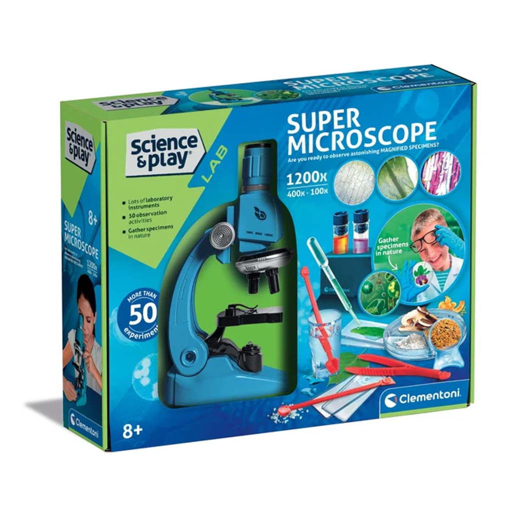 imagen de Ciencia y Juego: Kit de microscopio super 1200x - Clementoni 1