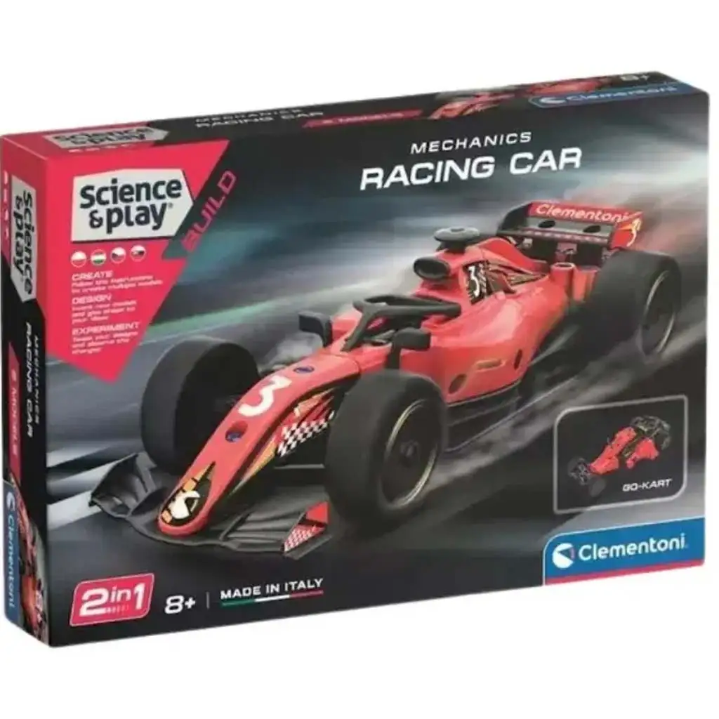 imagen de Ciencia y Juego: Taller Mecánico - Auto de Carreras de Fórmula 1 - Clementoni 1