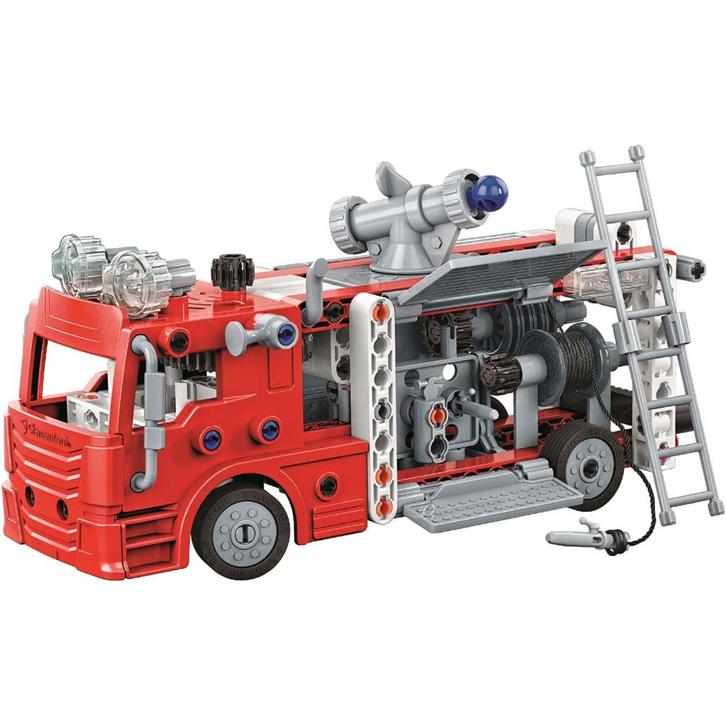 imagen de Ciencia y Juego: Taller Mecánico - Kit de Construcción de Camión de Bomberos - Clementoni 2