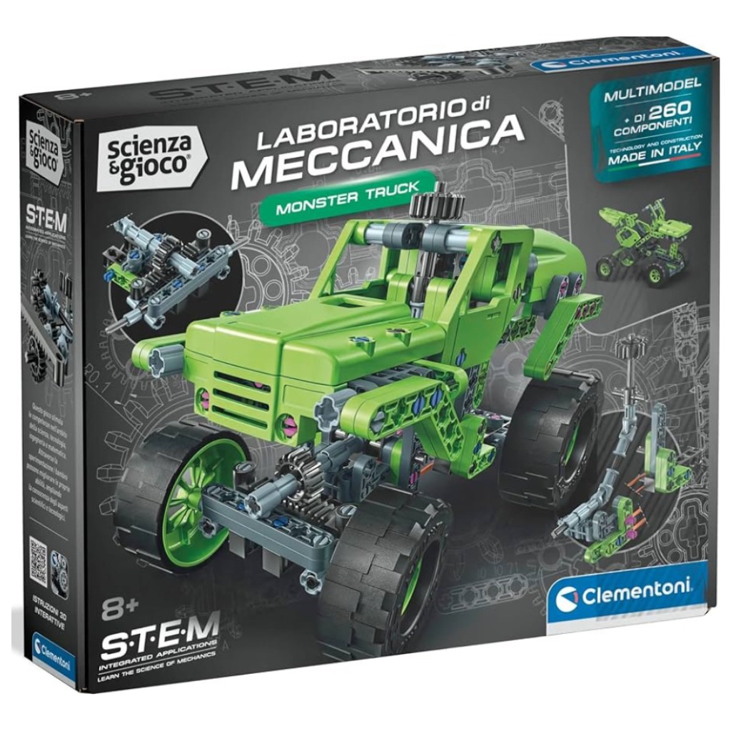 imagen de Ciencia y Juego: Taller Mecánico - Kit de Construcción de Monster Truck - Clementoni 1
