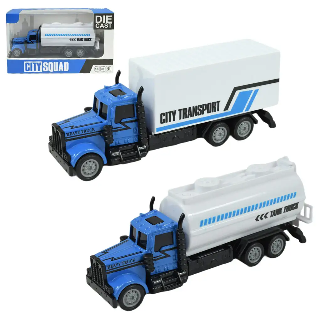 imagen de City Squad: Camión de transporte con diseño de rueda de lanzamiento en dos versiones 1ud 1