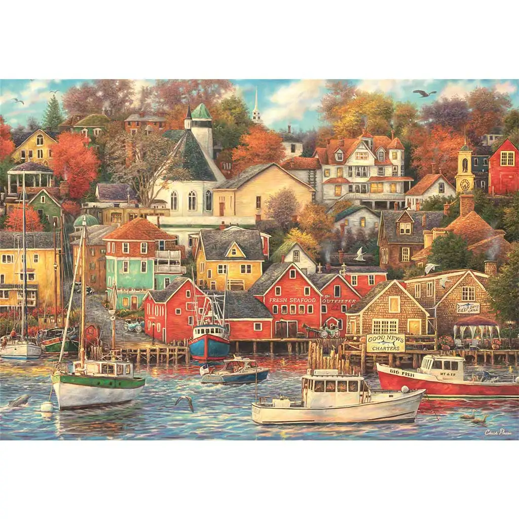 imagen de Ciudad del puerto rompecabezas de 1500 piezas HQC 84,5x59,5cm - Clementoni 2