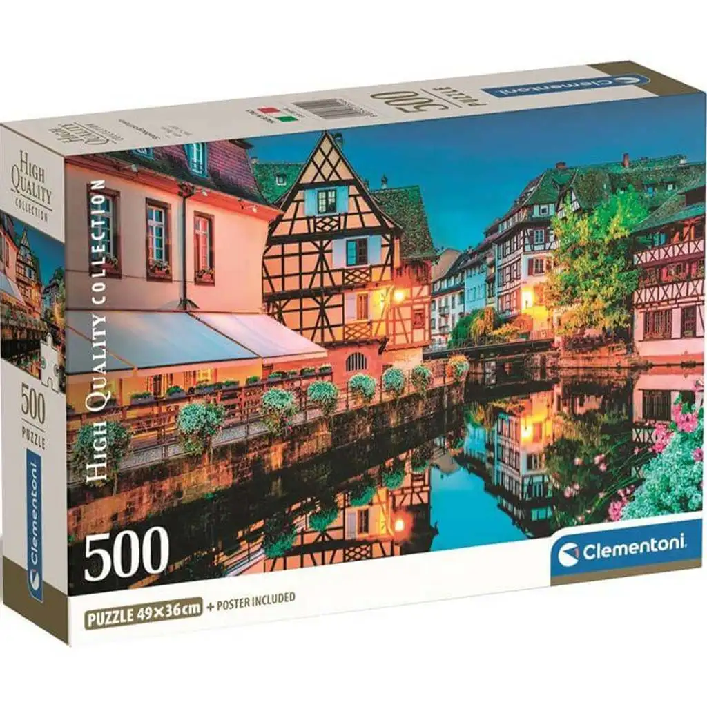 imagen de Ciudad iluminada HQC 500 piezas Compact puzzle - Clementoni 1