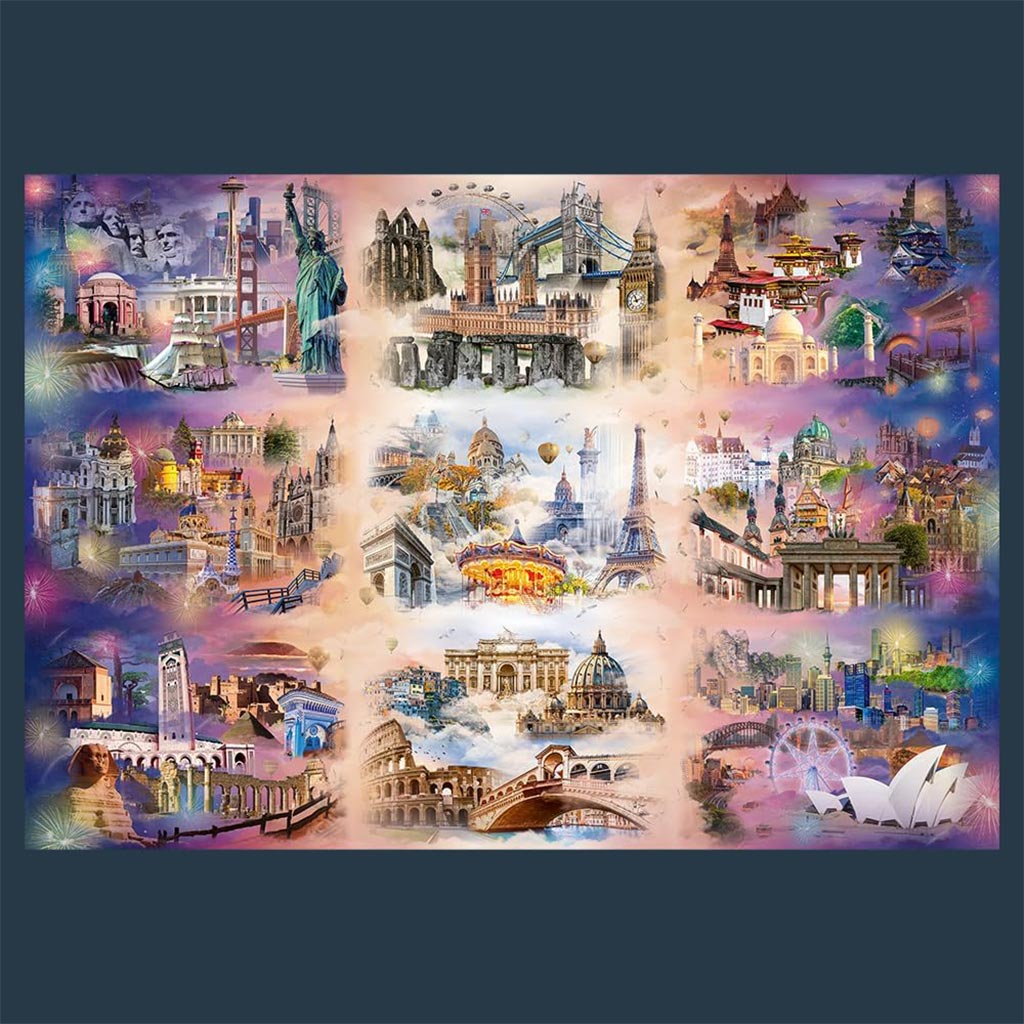 imagen de Ciudades entre las nubes 13500 piezas UFT puzzle - Trefl 2