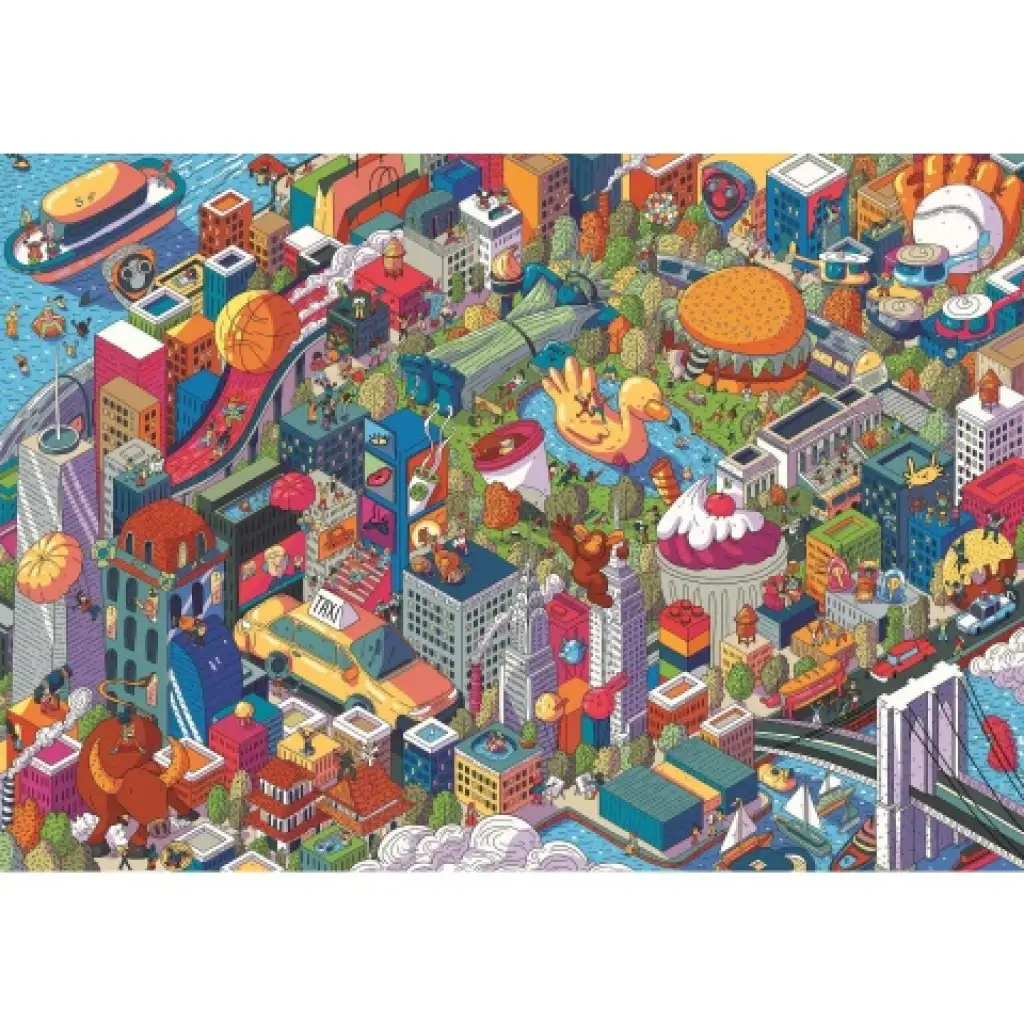imagen de Ciudades Imaginarias: Puzzle de 1000 piezas de Nueva York UFT - Trefl 2