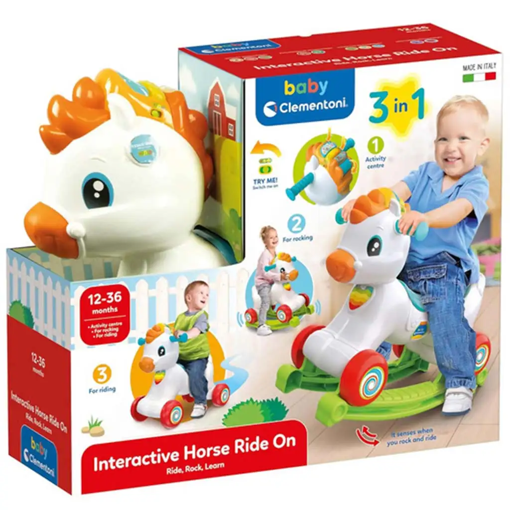 imagen de Clementoni Baby: 3 en 1 columpio interactivo de pony 1