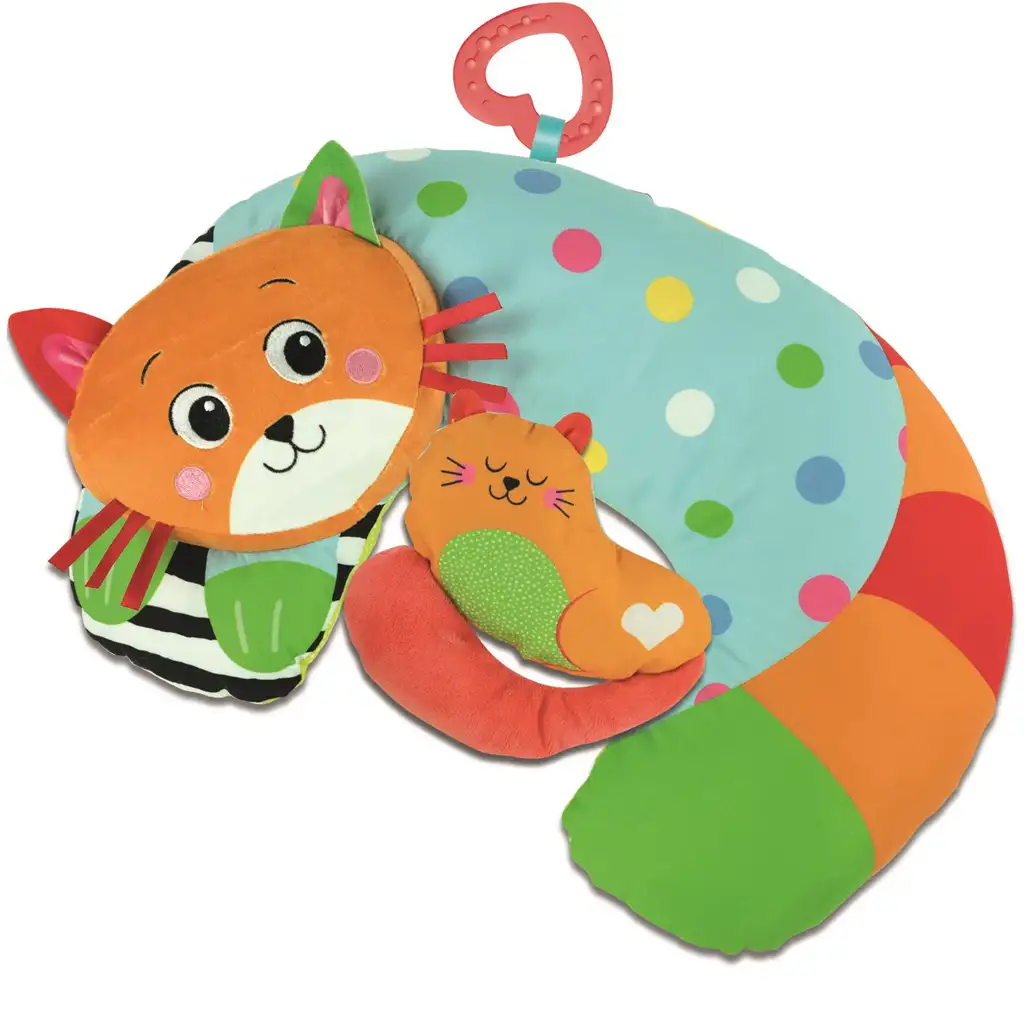 imagen de Clementoni Baby: Almohada de barriga con gato 31x44cm 2