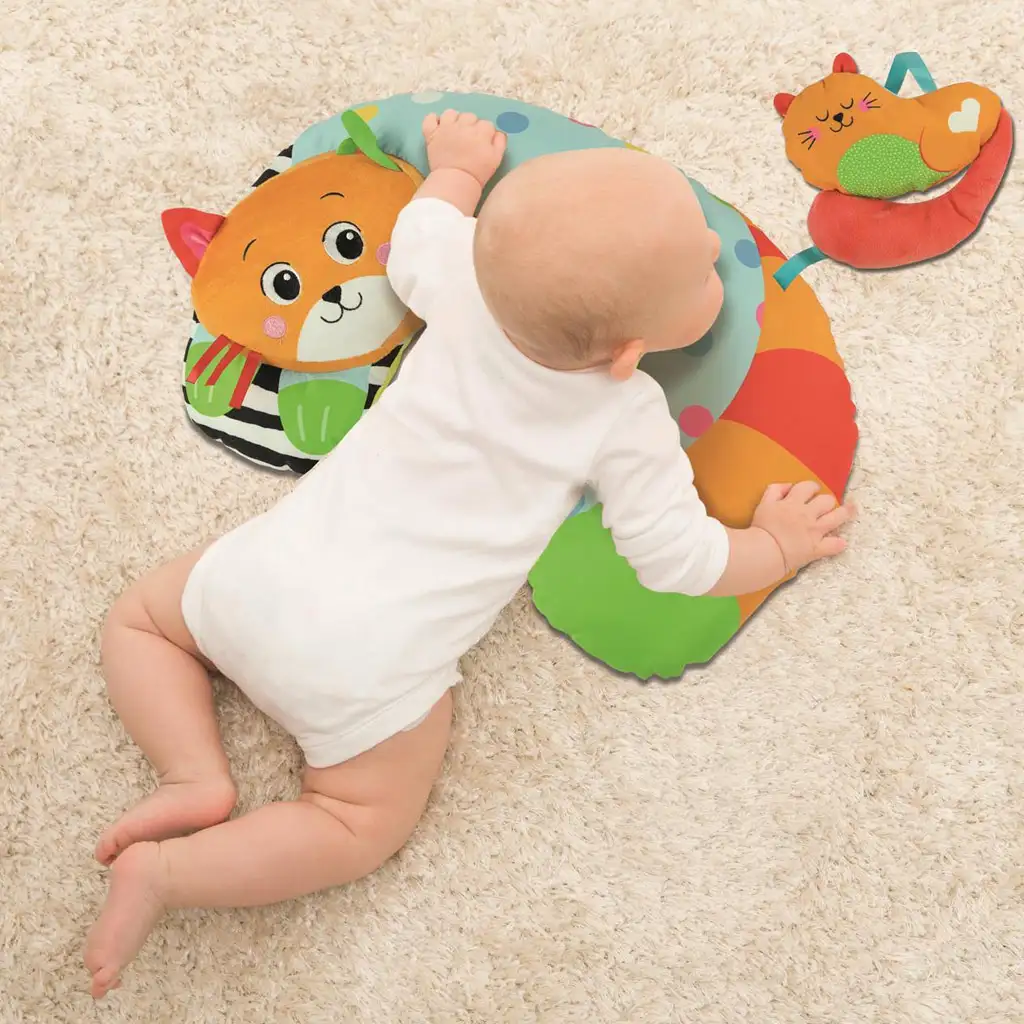 imagen de Clementoni Baby: Almohada de barriga con gato 31x44cm 3