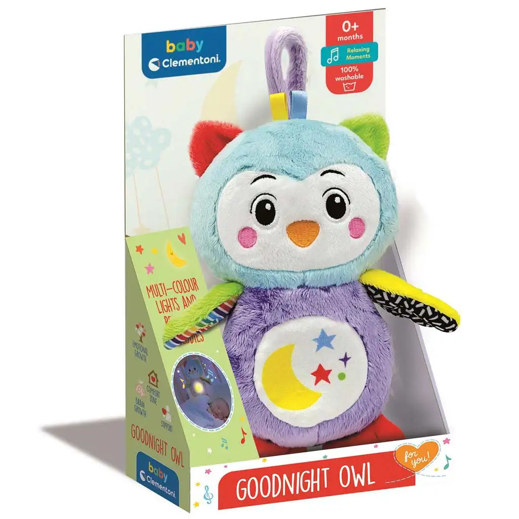 imagen de Clementoni Baby: Búho de peluche musical con luz nocturna 1
