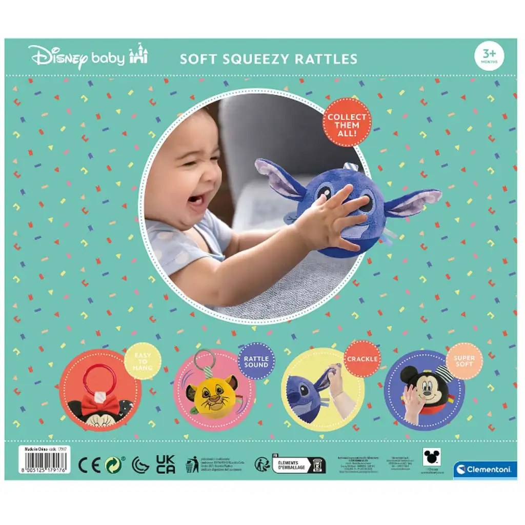 imagen de Clementoni Baby: Disney Baby figura de bola de peluche suave en cuatro versiones 1ud 5
