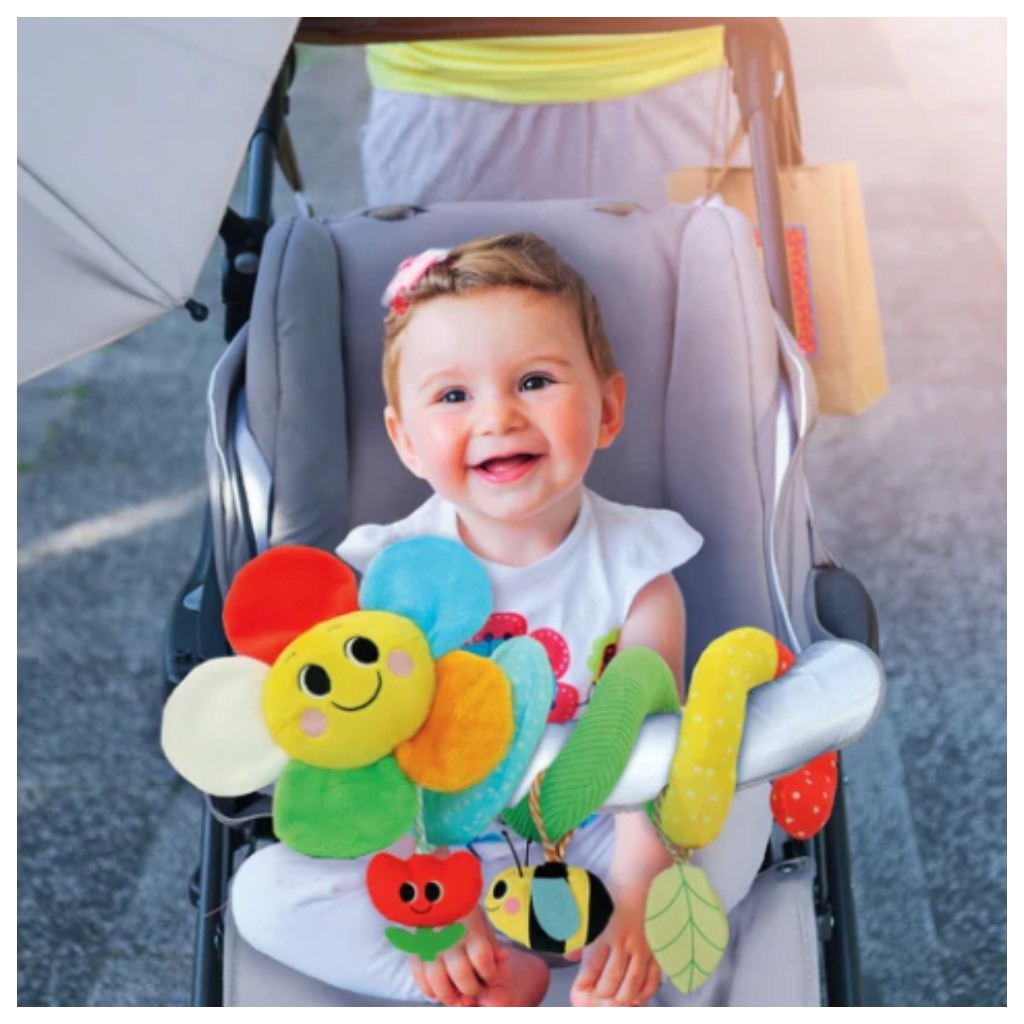imagen de Clementoni Baby: Jardín Mágico juguete de peluche para colgar en el carrito 2