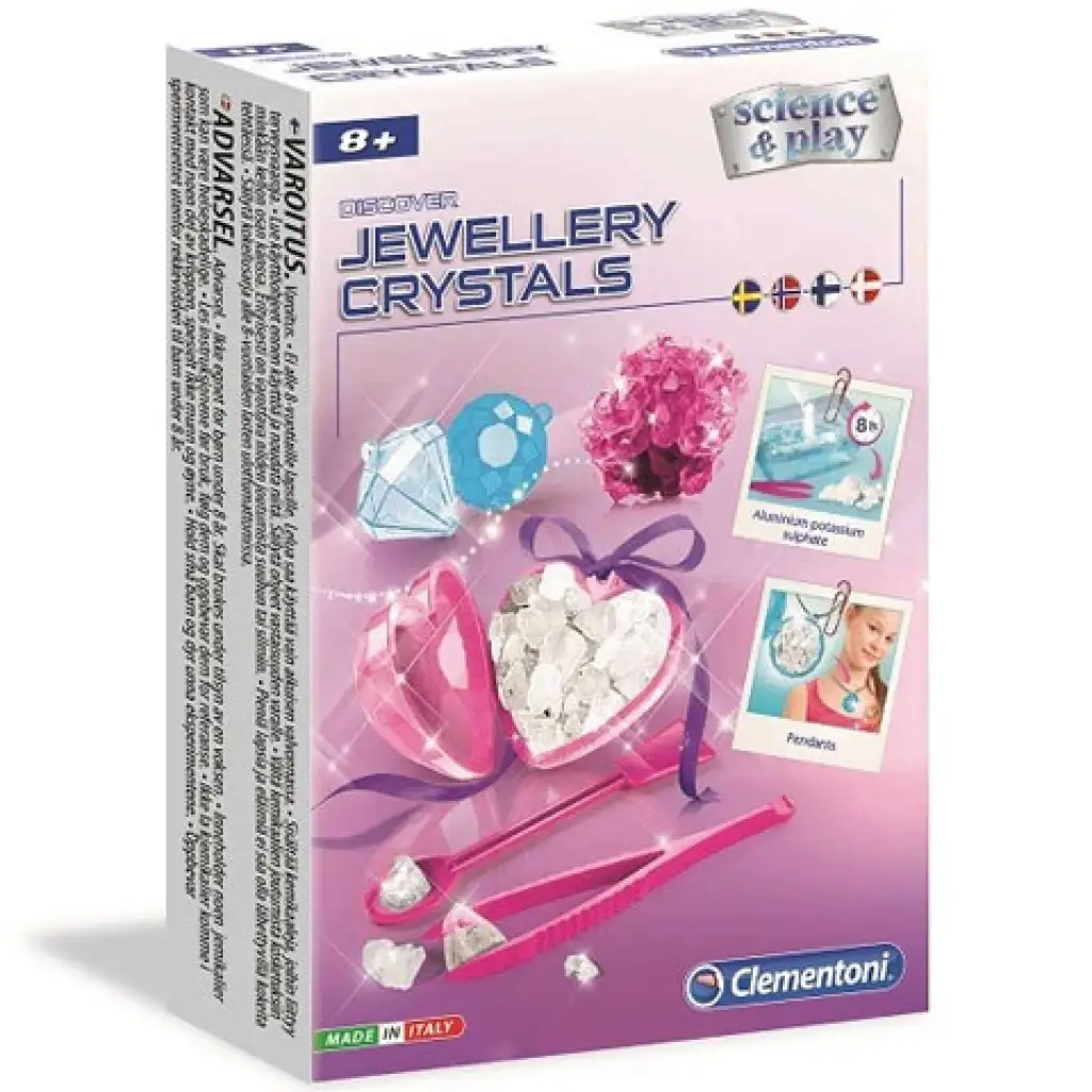 imagen de Clementoni: Juego de ciencia de joyas de cristal 1