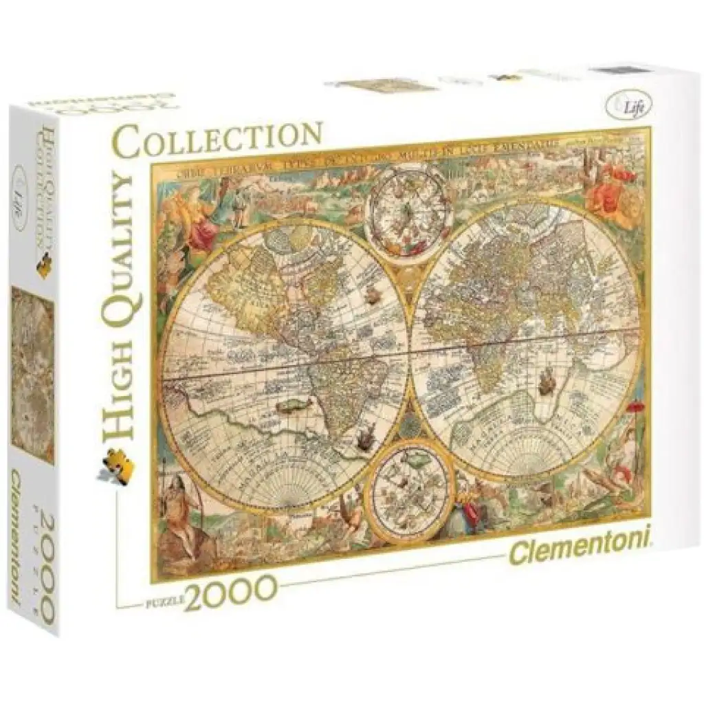 imagen de Clementoni: Mapa Antiguo puzzle de 2000 piezas - Colección de Alta Calidad 1