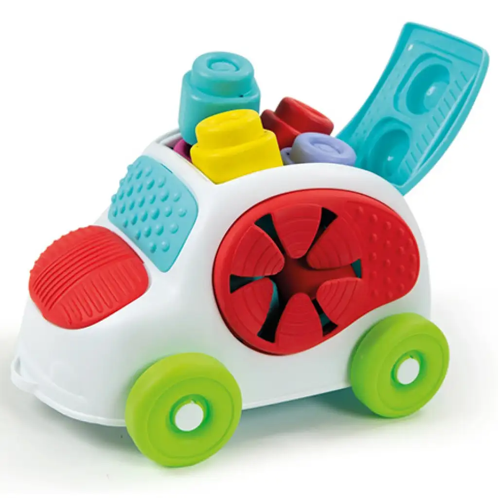 imagen de Clemmy Set de bloques de construcción suaves en forma de coche 8 piezas - Clementoni 2
