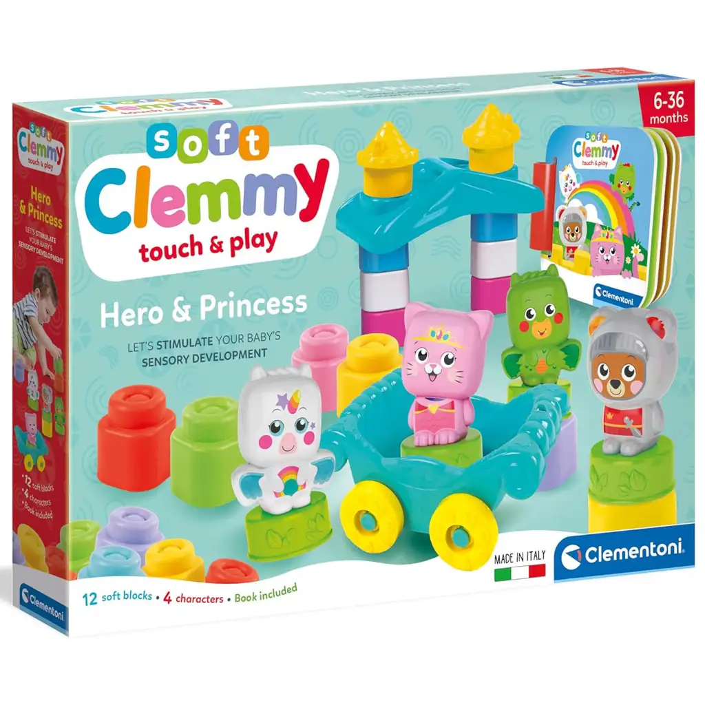 imagen de Clemmy: Set de bloques suaves de héroes y princesas - Clementoni 2