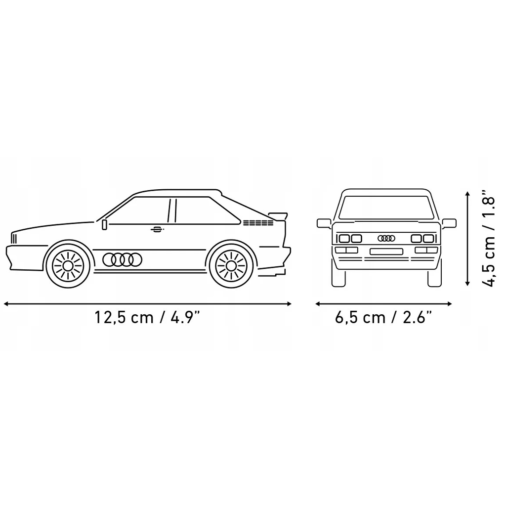 imagen de COBI: Audi Quattro 1980 coche de construcción blanco (24665) 4