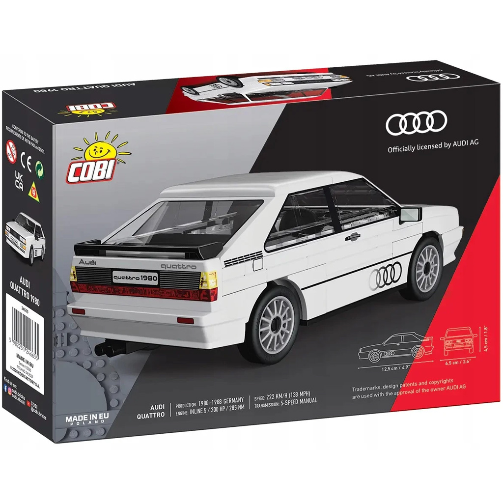 imagen de COBI: Audi Quattro 1980 coche de construcción blanco (24665) 5