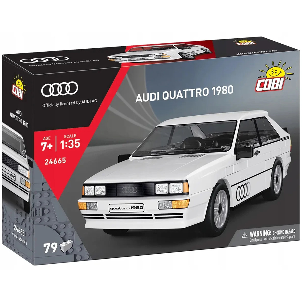 imagen de COBI: Audi Quattro 1980 coche de construcción blanco (24665) 1