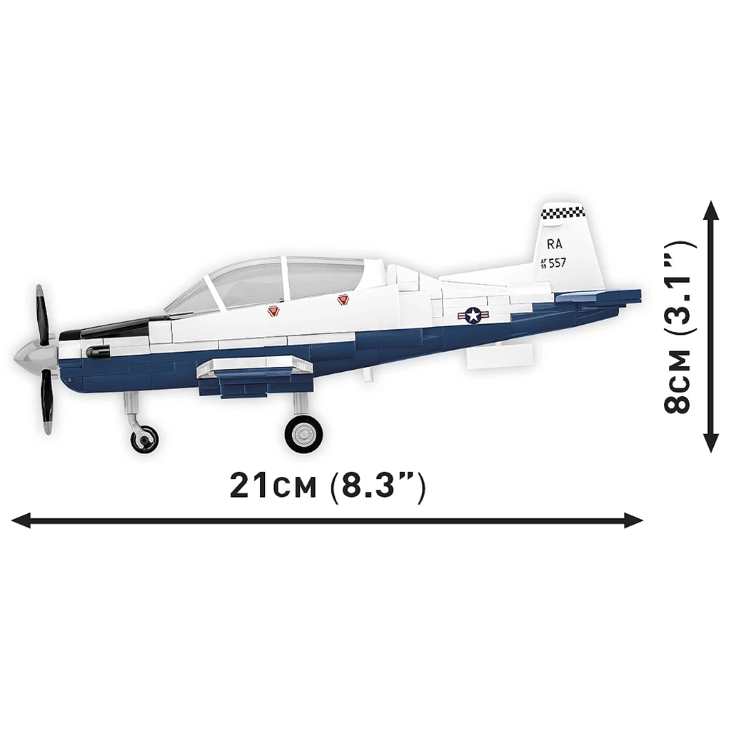 imagen de COBI: Beechcraft T-6 Texan II azul-blanco juguete de construcción (26624) 3