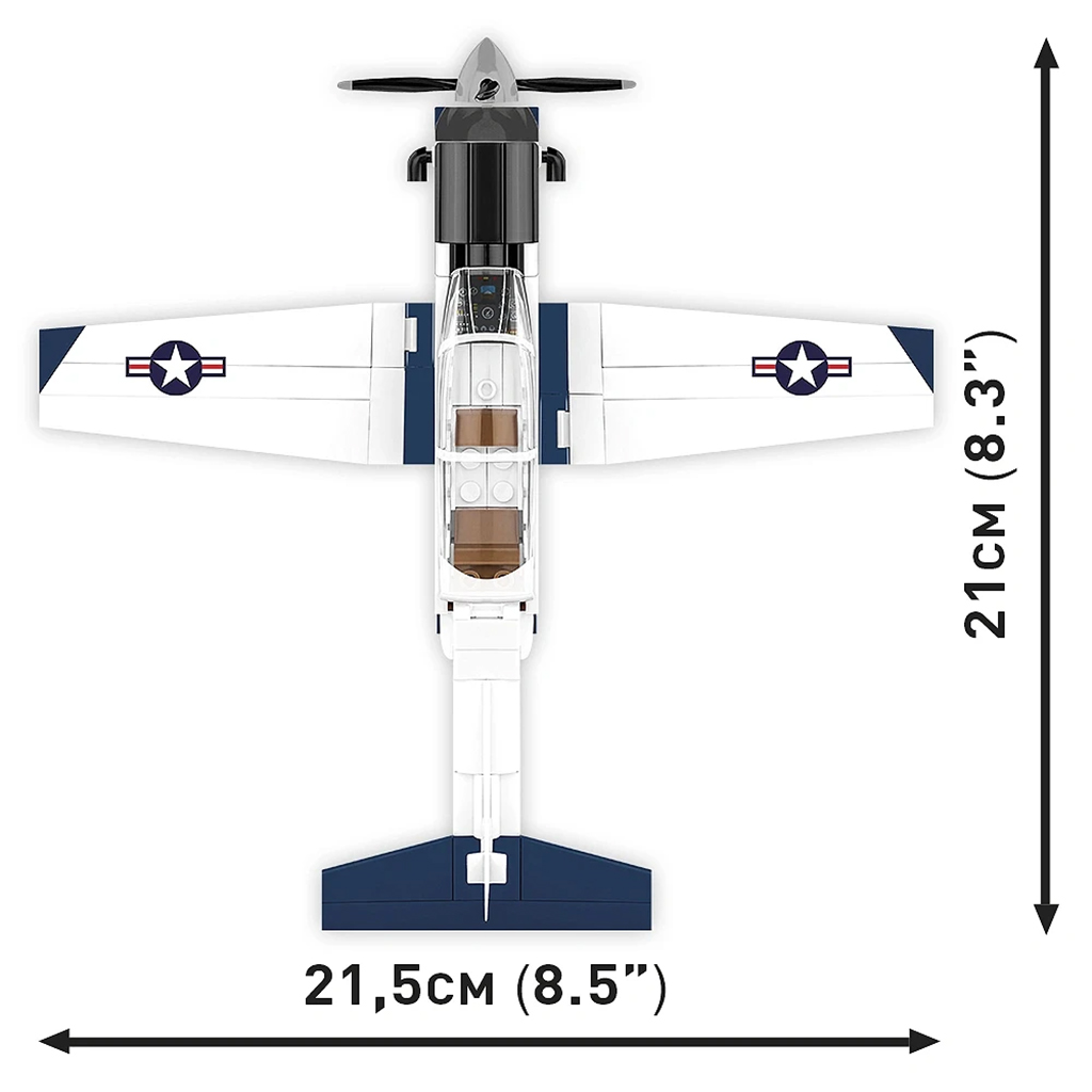 imagen de COBI: Beechcraft T-6 Texan II azul-blanco juguete de construcción (26624) 4