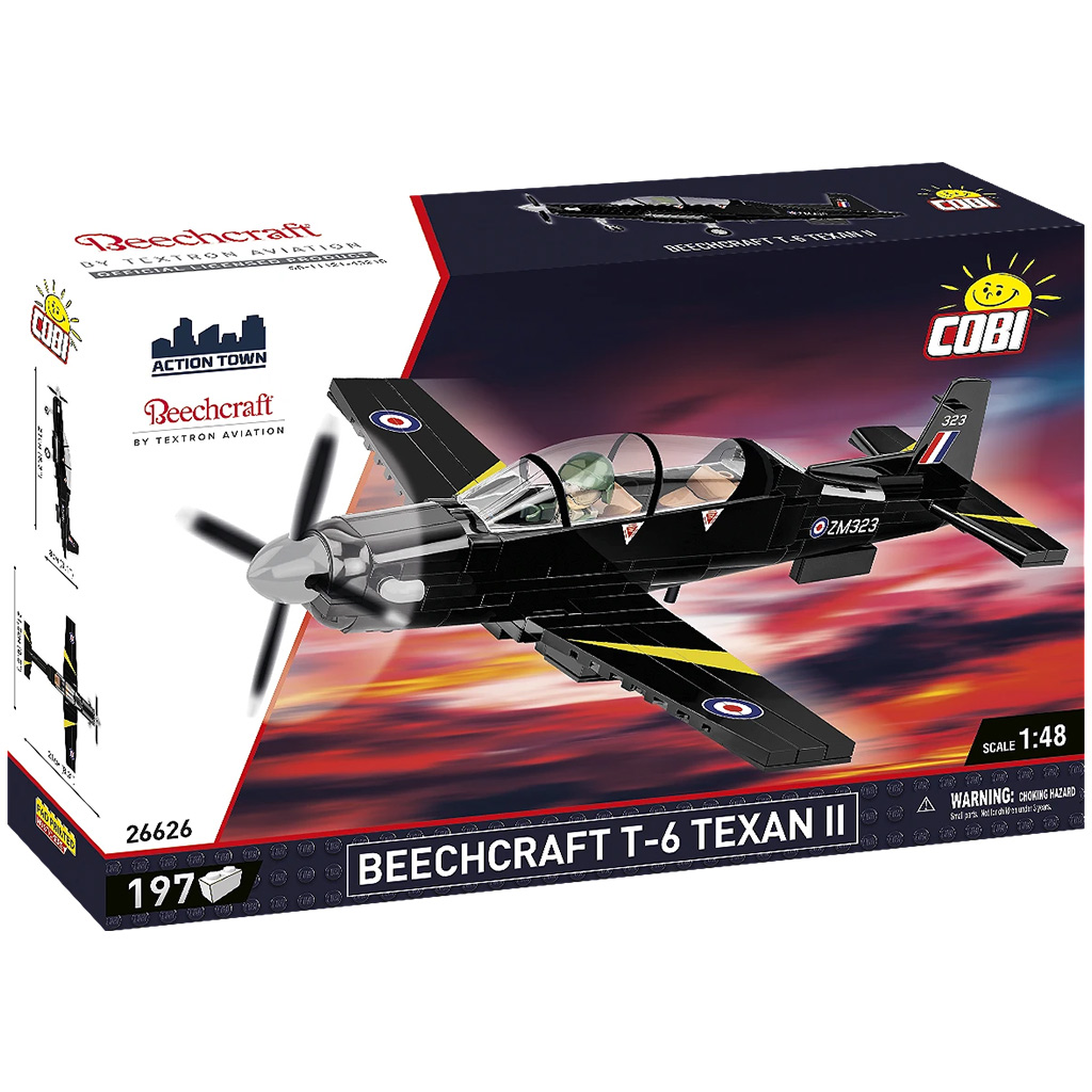imagen de COBI: Beechcraft T-6 Texan II juguete de construcción negro (26626) 1