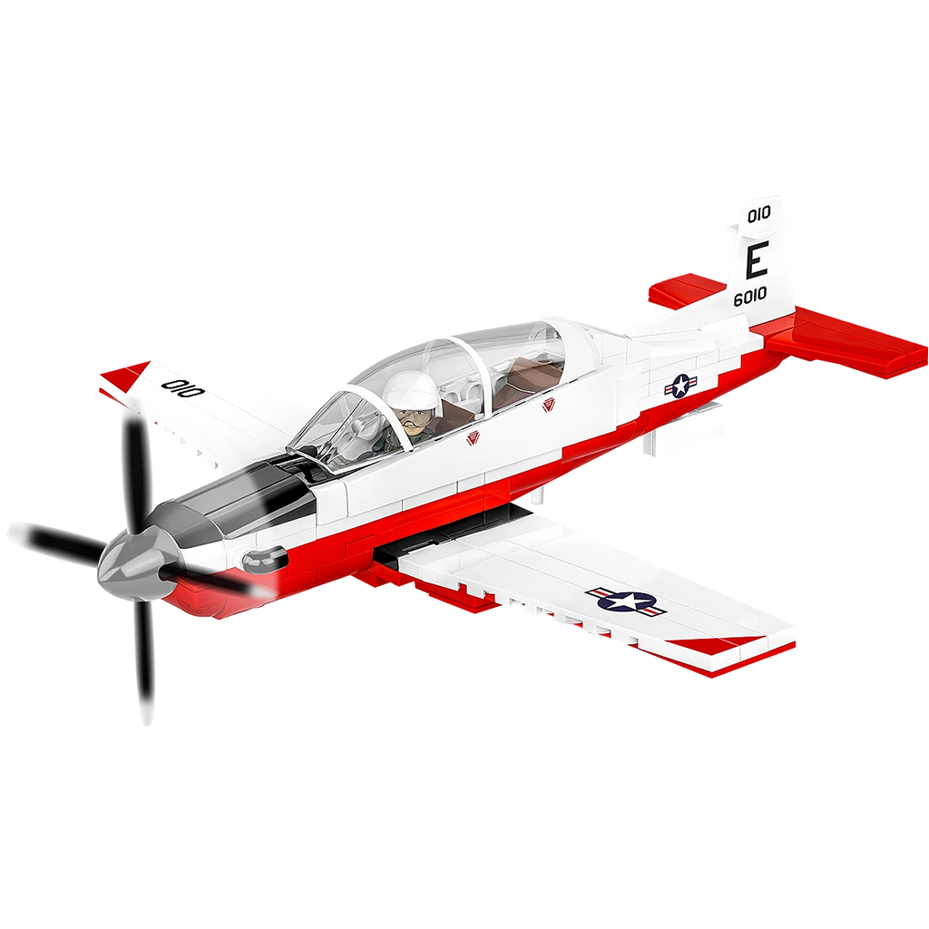 imagen de COBI: Beechcraft T-6 Texan II rojo-blanco juego de construcción (26625) 2