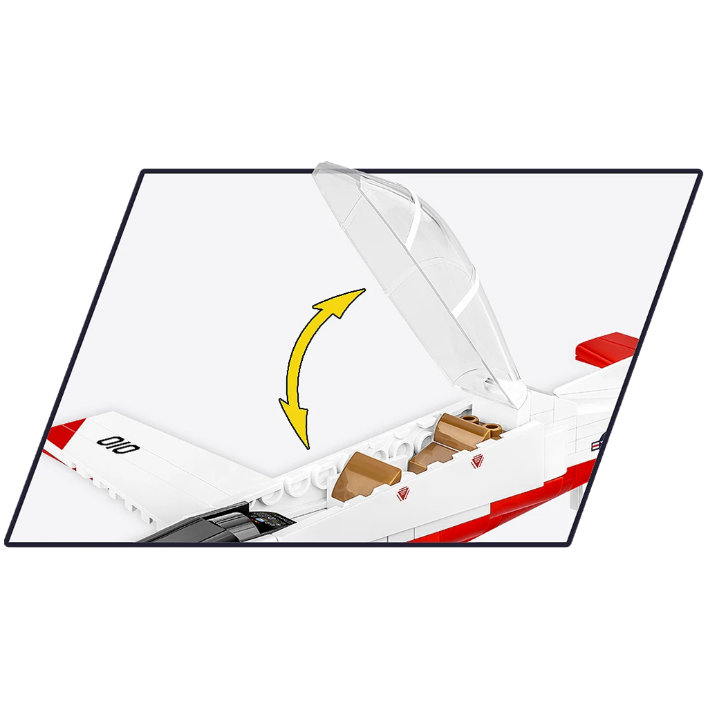imagen de COBI: Beechcraft T-6 Texan II rojo-blanco juego de construcción (26625) 3