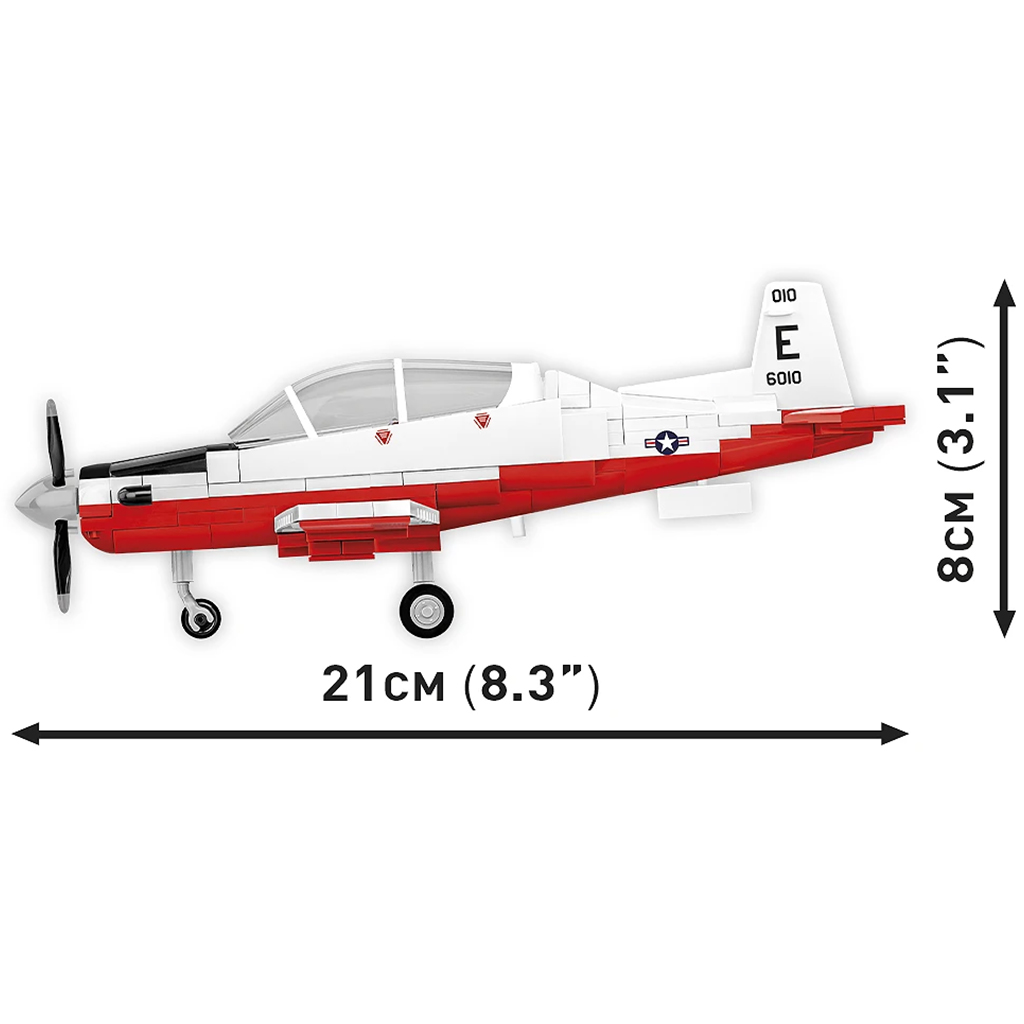 imagen de COBI: Beechcraft T-6 Texan II rojo-blanco juego de construcción (26625) 4