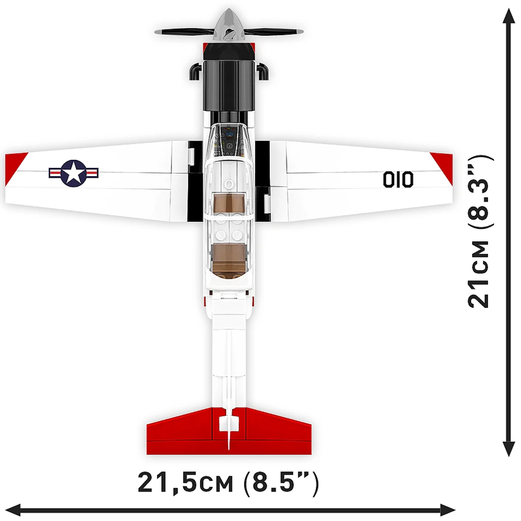 imagen de COBI: Beechcraft T-6 Texan II rojo-blanco juego de construcción (26625) 5