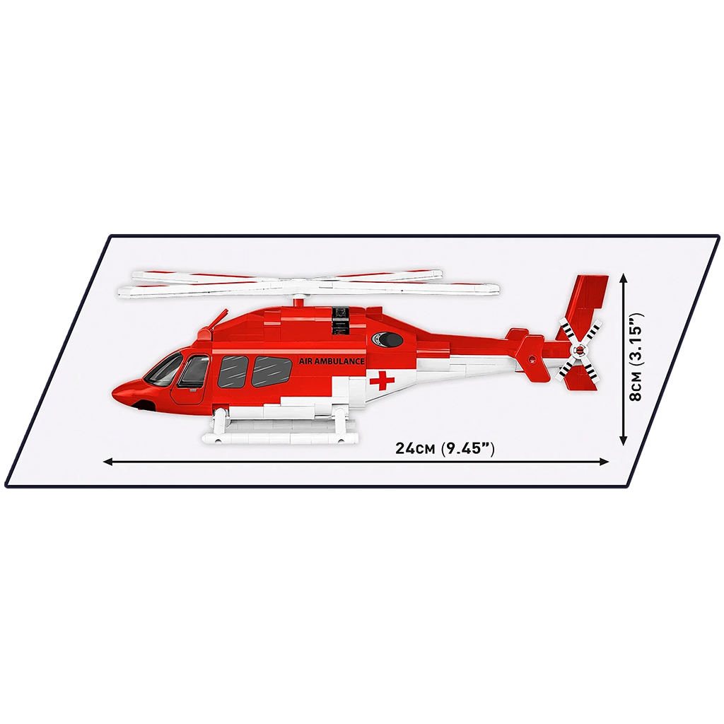 imagen de COBI: Bell 429 Helicóptero de Rescate Aéreo Juguete de Construcción (26629) 4