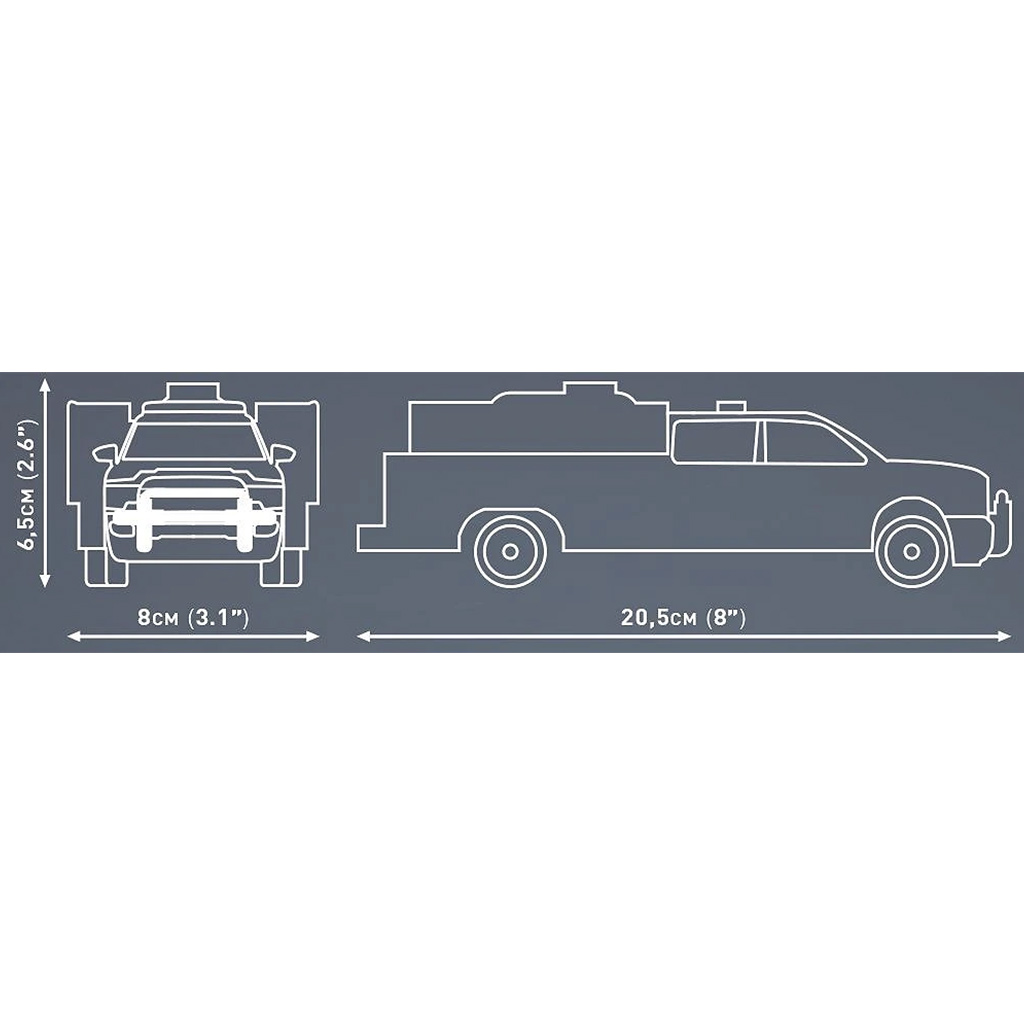 imagen de COBI: Camión de bomberos Dodge RAM 3500 juego de construcción (24612) 5