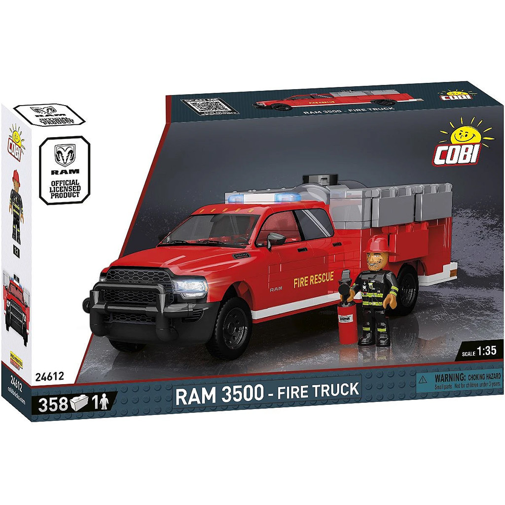 imagen de COBI: Camión de bomberos Dodge RAM 3500 juego de construcción (24612) 1