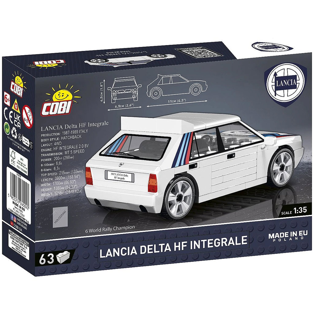 imagen de COBI: Coche de construcción Lancia Delta HF Integrale (24509) 3