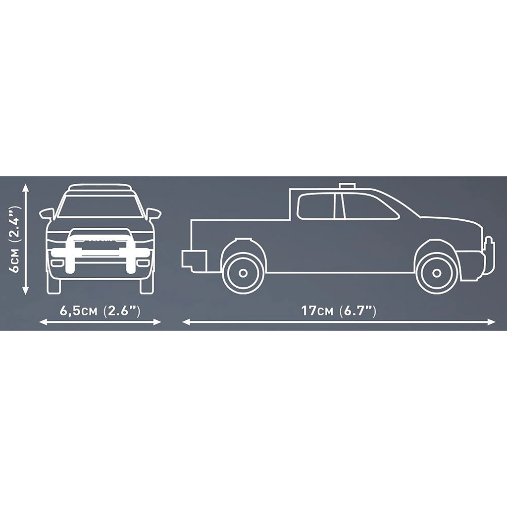 imagen de COBI: Dodge RAM 1500 coche de policía juego de construcción (24608) 5