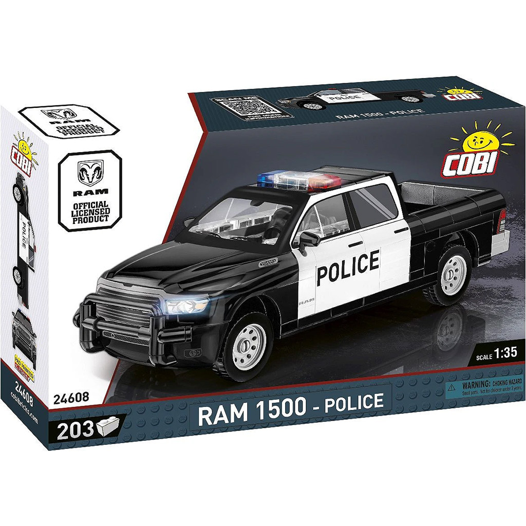 imagen de COBI: Dodge RAM 1500 coche de policía juego de construcción (24608) 1
