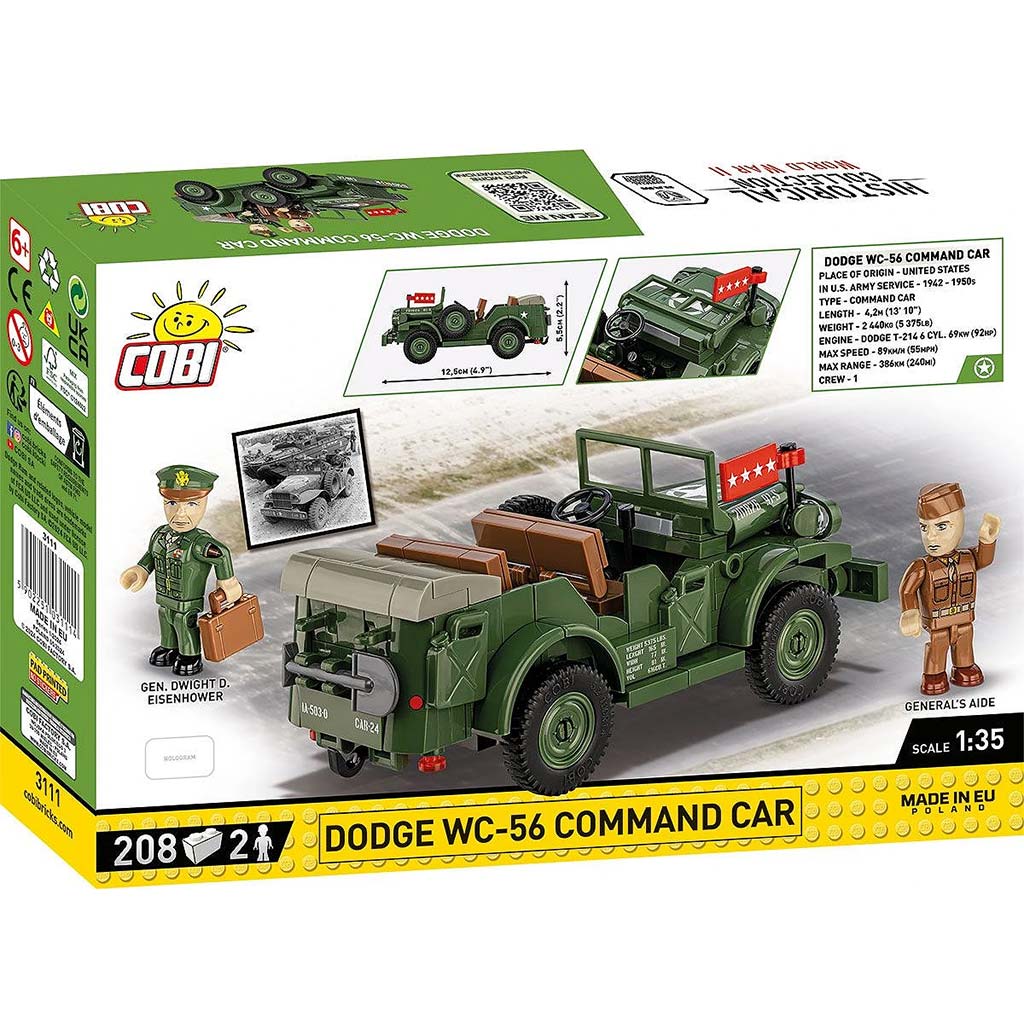 imagen de COBI: Dodge WC-56 Carro de Mando harckocsi építőjáték (3111) 5
