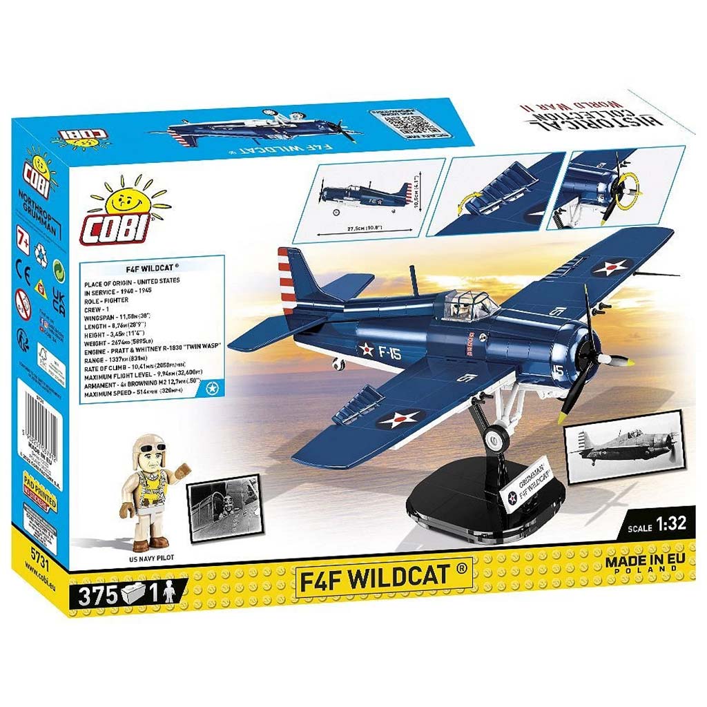 imagen de COBI: F4F Wildcat – Juguete de construcción de avión Northrop Grumman (5731) 8