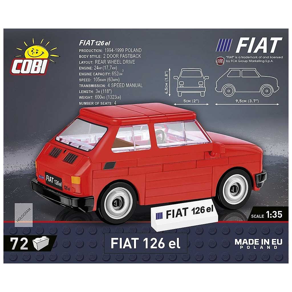 imagen de COBI: Fiat 126p el coche de construcción (24531) 2