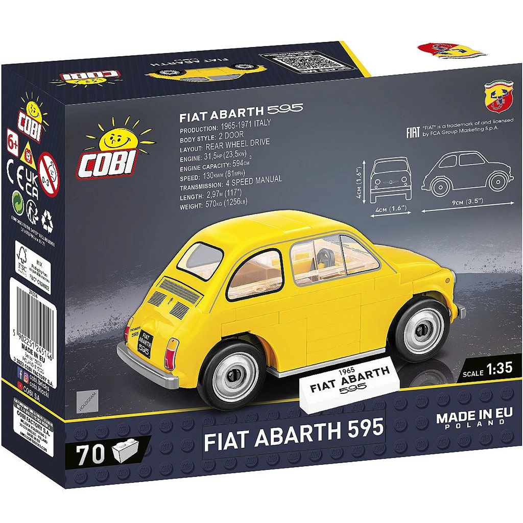 imagen de COBI: Fiat Abarth 595 juego de construcción (24514) 4