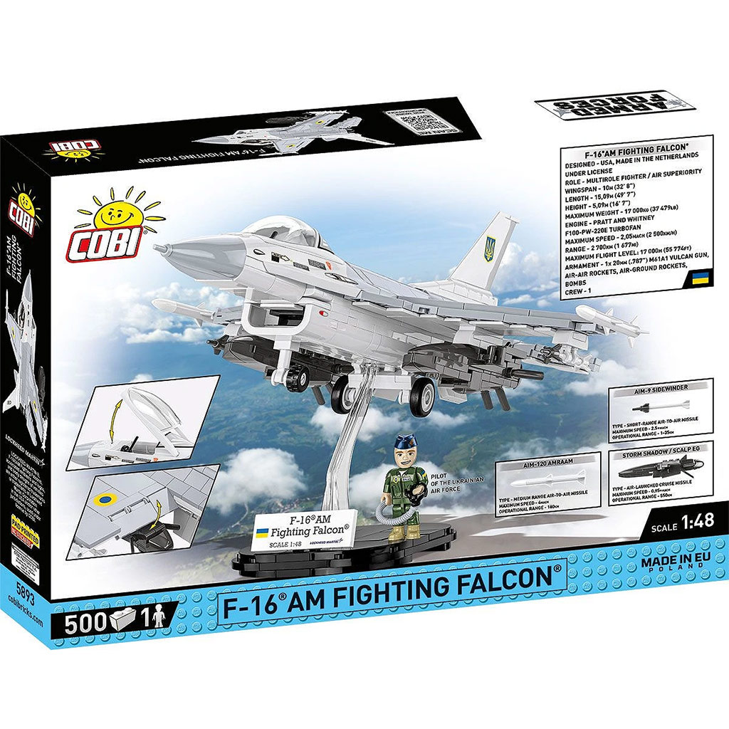 imagen de COBI: Fuerzas Armadas F-16AM Fighting Falcon juguete de construcción (5893) 8