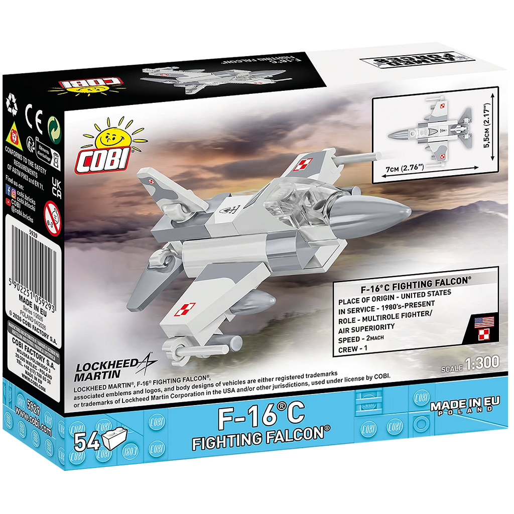 imagen de COBI: Fuerzas Armadas F-16C Fighting Falcon juguete de construcción (5929) 4