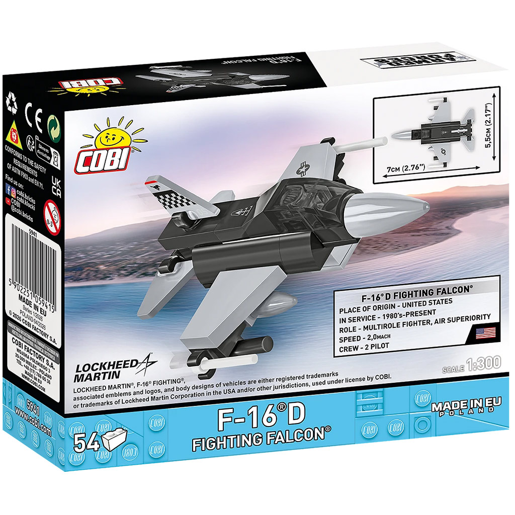 imagen de COBI: Fuerzas Armadas F-16D Fighting Falcon juguete de construcción (5941) 5