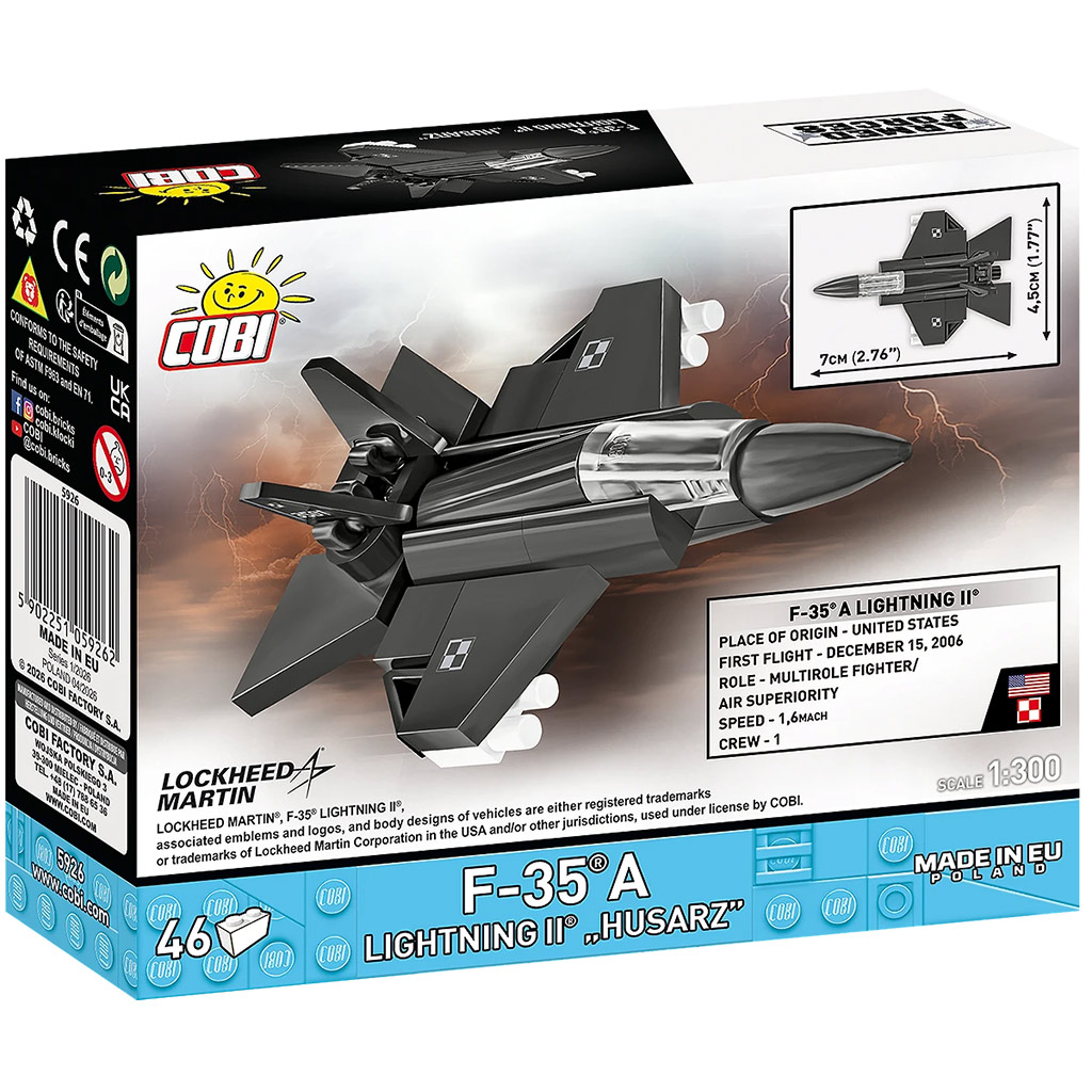 imagen de COBI: Fuerzas Armadas F-35A Lightning II "Husarz" juego de construcción (5926) 4
